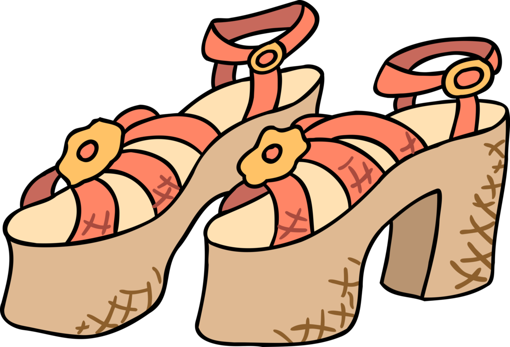 Vector Illustration of Footwear Shoe Pumps