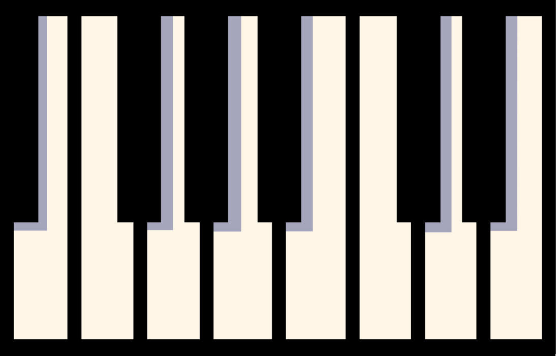 Vector Illustration of Piano Keyboard Musical Instrument