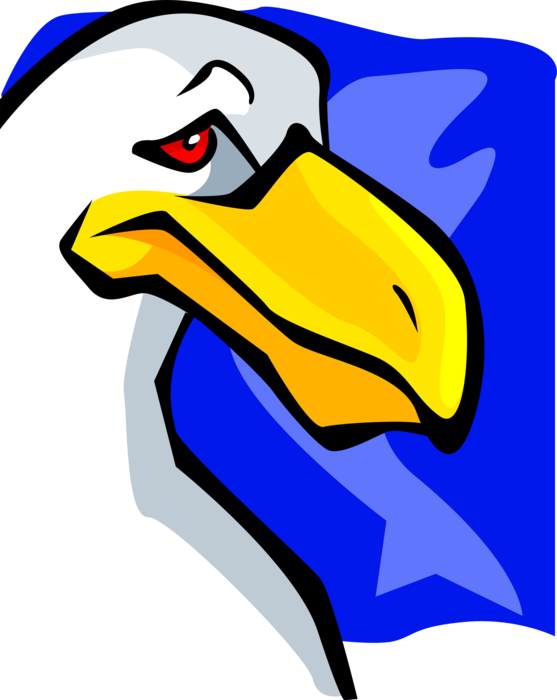 Vector Illustration of Seabird Gull Bird or Seagull Head