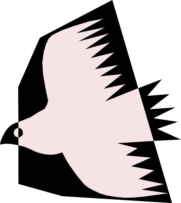 Vector Illustration of Feathered Bird