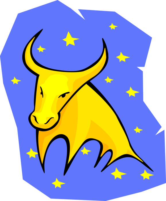 Vector Illustration of Zodiac Taurus Bull Sign