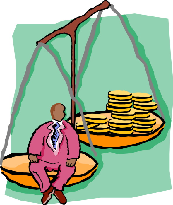 Vector Illustration of Weighing Scales Force-Measuring Devices for Weight Measurement