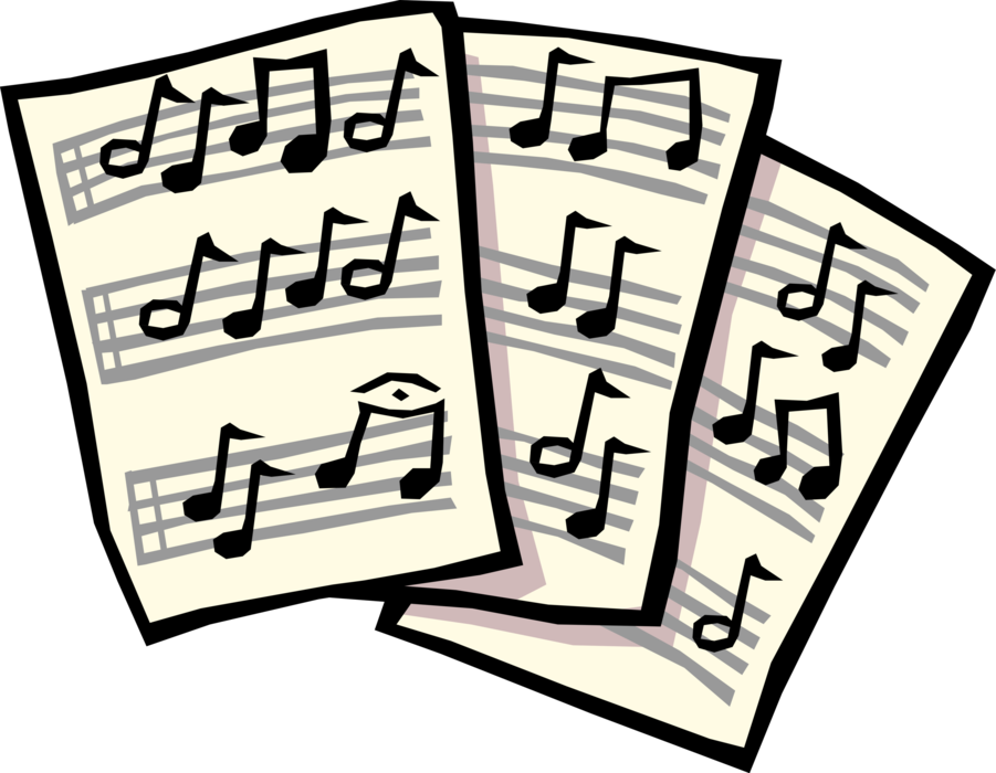 Vector Illustration of Sheet Music Musical Notation