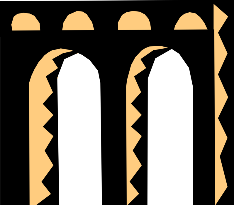 Vector Illustration of Arches Symbol