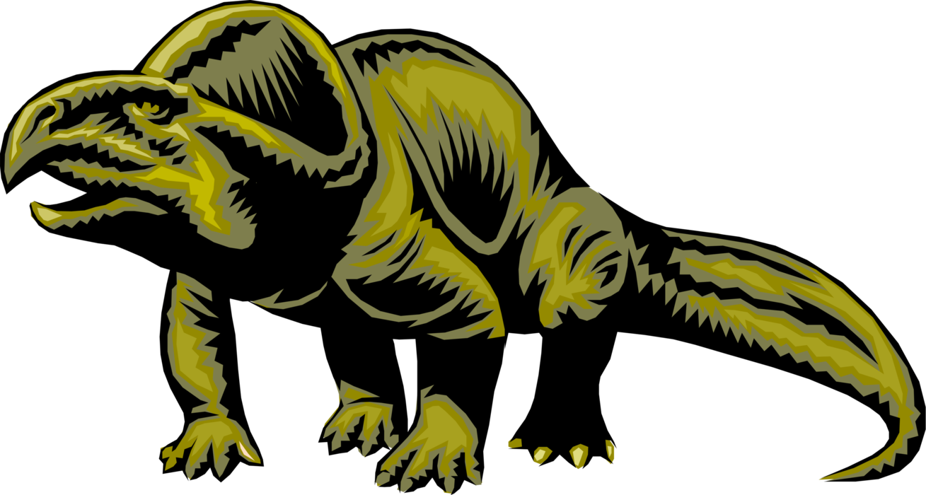 Vector Illustration of Armored Dinosaur