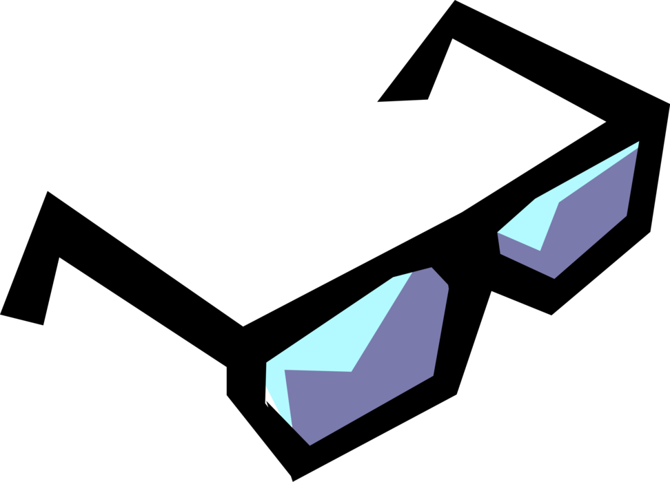 Vector Illustration of Sunglasses or Sun Glasses are Protective Eye ware