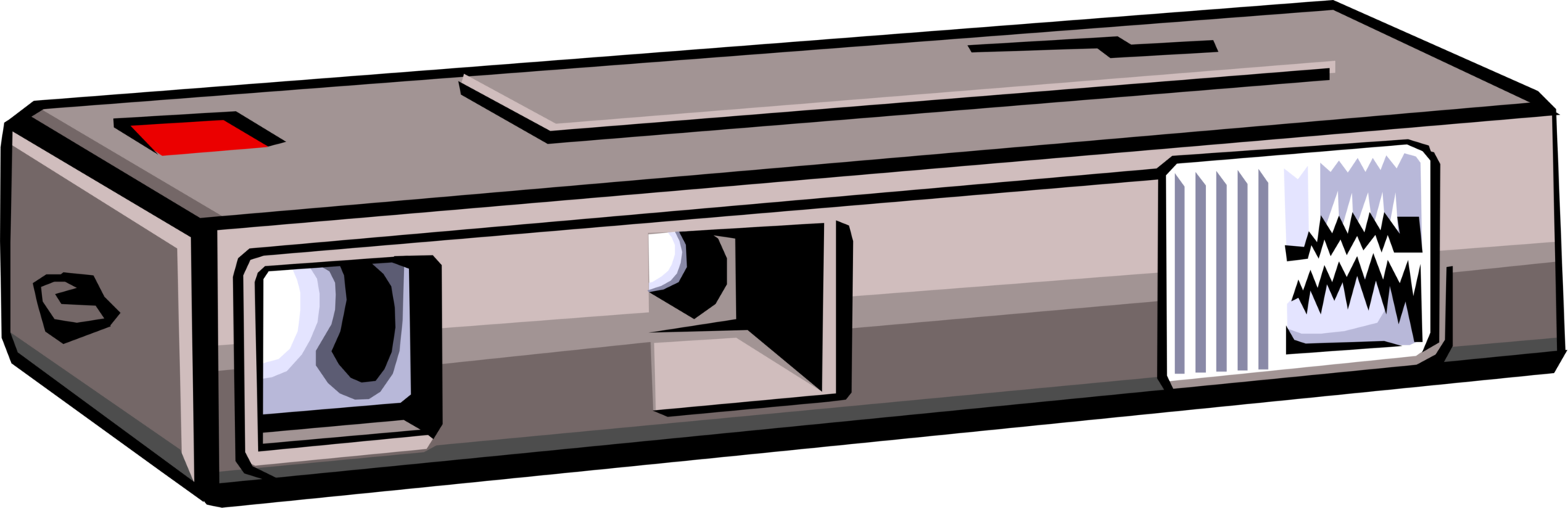 Vector Illustration of Miniature Compact Photography Camera