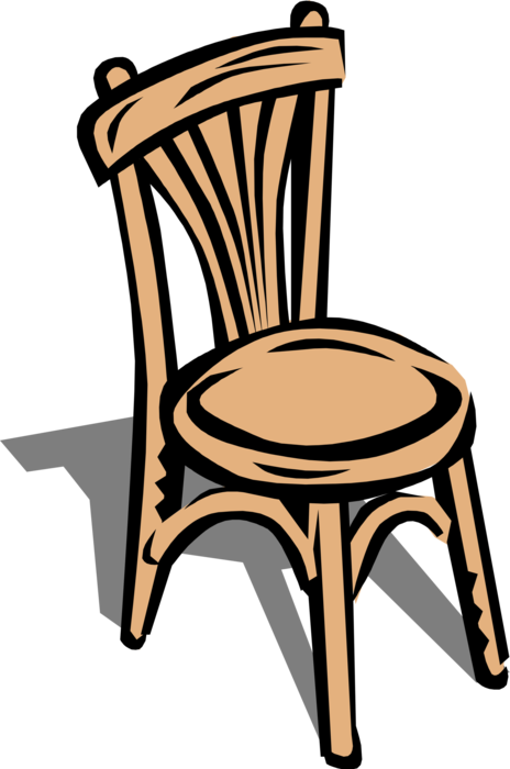 Vector Illustration of Home Furnishings Chair Furniture