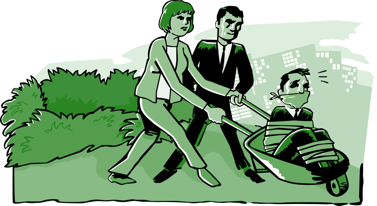 Vector Illustration of Human Resources Headhunting Employees from Competition