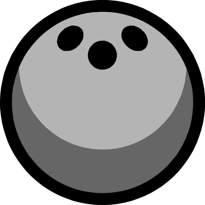 Vector Illustration of Sports Equipment Bowling Ball