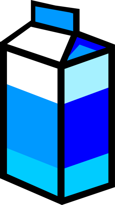 Vector Illustration of Dairy Milk Carton Container