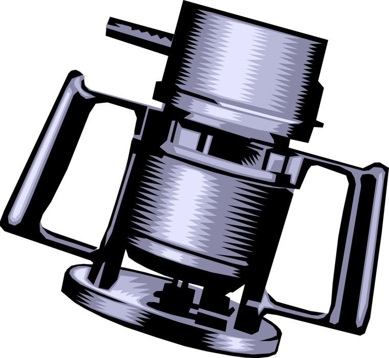 Vector Illustration of Electric Random Orbital Buffer Polisher