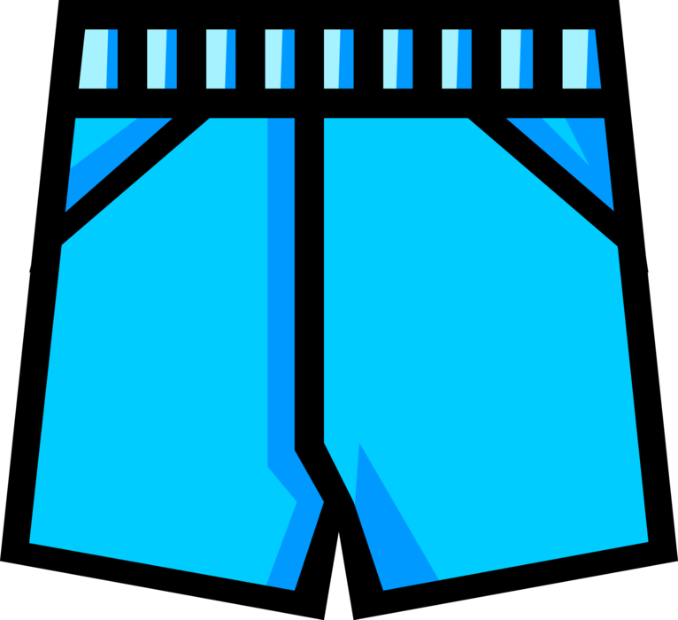 Vector Illustration of Clothing Underpants Underwear Undergarments Worn Beneath Clothes