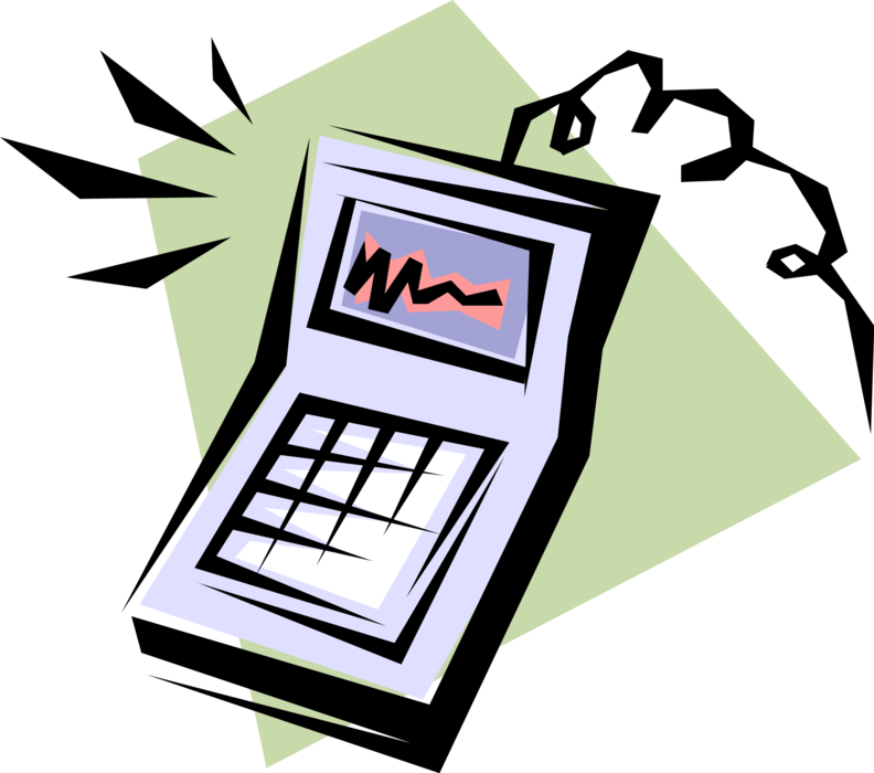 Vector Illustration of General Purpose Programmable Electronic Personal Computer Device