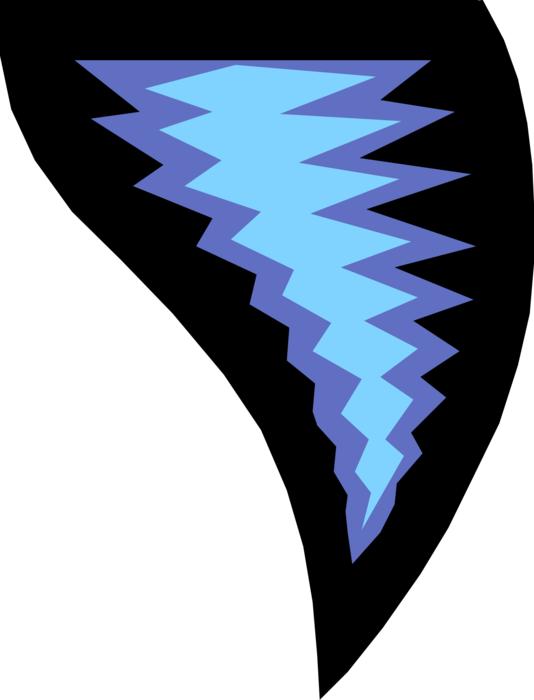 Vector Illustration of Weather Forecast Tornado Symbols