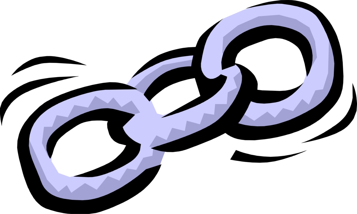 Vector Illustration of Chain Connected Links