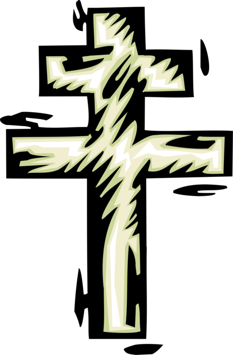 Vector Illustration of Patriarchal Cross Religious Symbol of Christianity