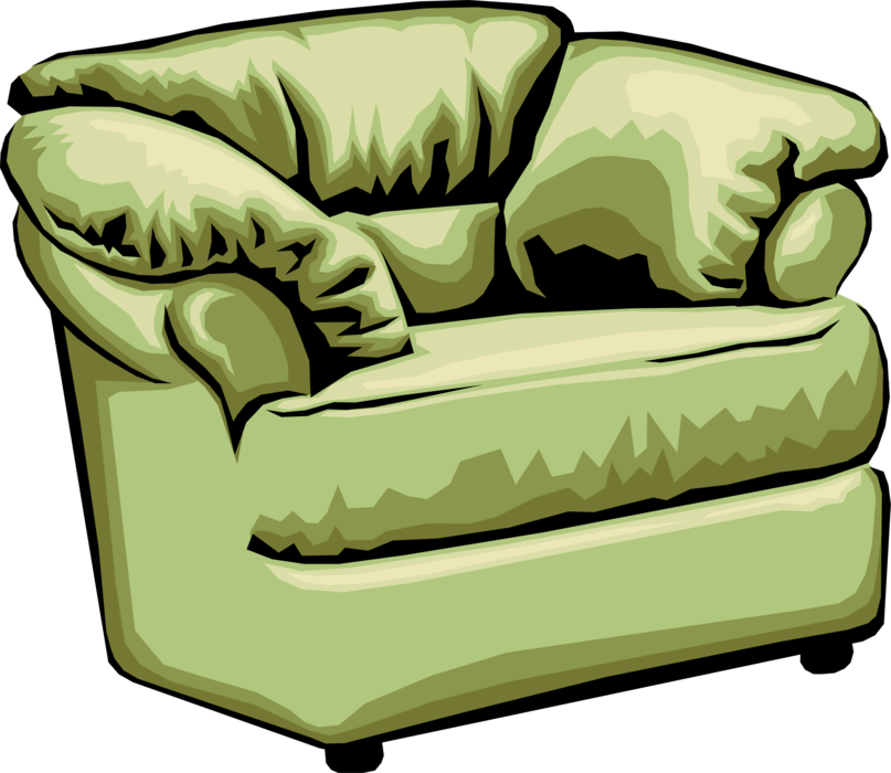 Vector Illustration of Comfortable Chair Furniture