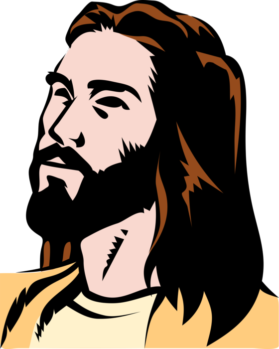 Vector Illustration of Jesus Christ Crucified on The Cross