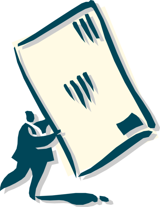 Vector Illustration of Man Holding Letter Mail Envelope