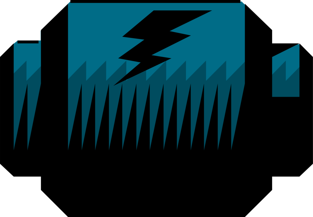 Vector Illustration of Energy Power Transformer