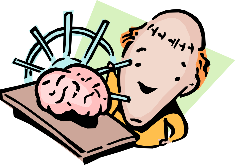 Vector Illustration of Businessman Racking His Brain Idiom