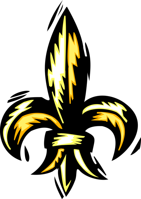 Vector Illustration of Fleur-De-Lis Stylized Lily used in Religious, Political, Artistic, Emblematic, French Heraldry