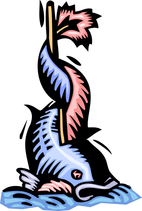Vector Illustration of Sea Serpent Fish