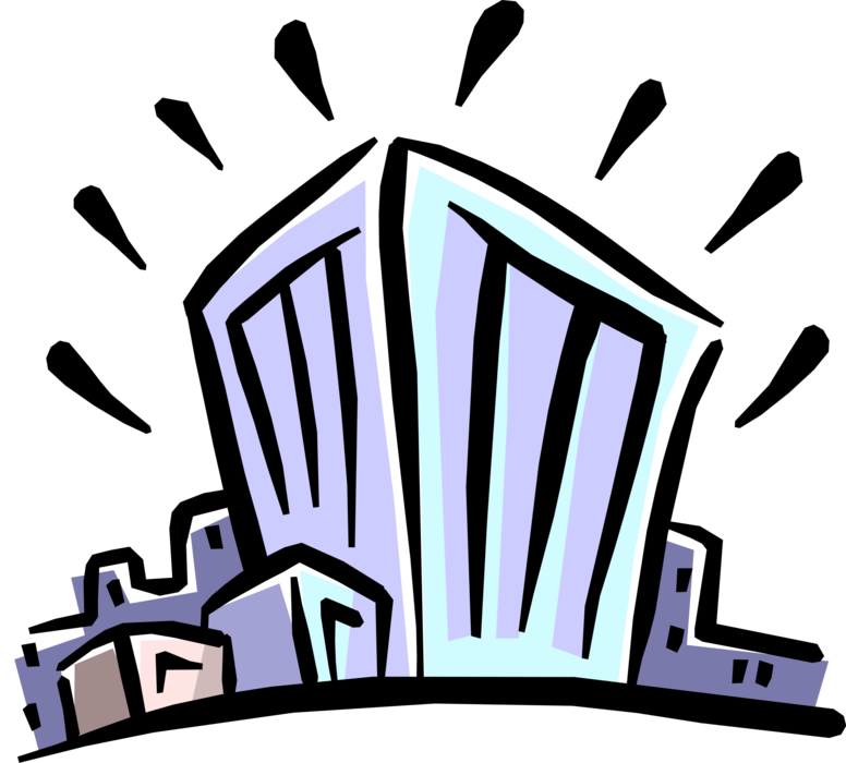 Vector Illustration of Office Buildings Symbol