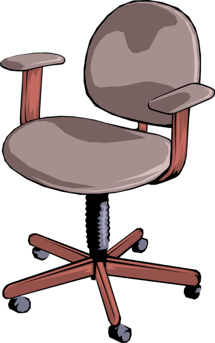 Vector Illustration of Home Furnishings Chair Furniture