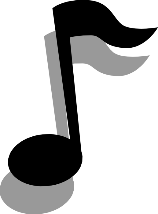 Vector Illustration of Musical Notation Music Notes Represent Relative Duration and Pitch of Sound