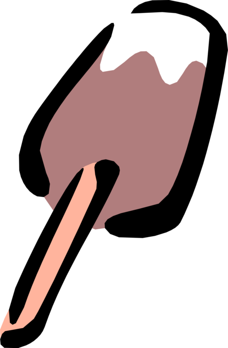 Vector Illustration of Gelato Ice Cream Bar Frozen Snack Treat