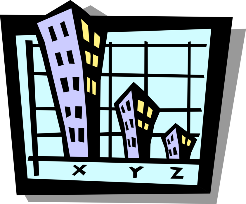 Vector Illustration of Sales Chart Diagram or Graph is Graphical Representation of Data