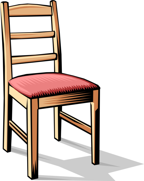 Vector Illustration of Home Furnishings Chair Furniture