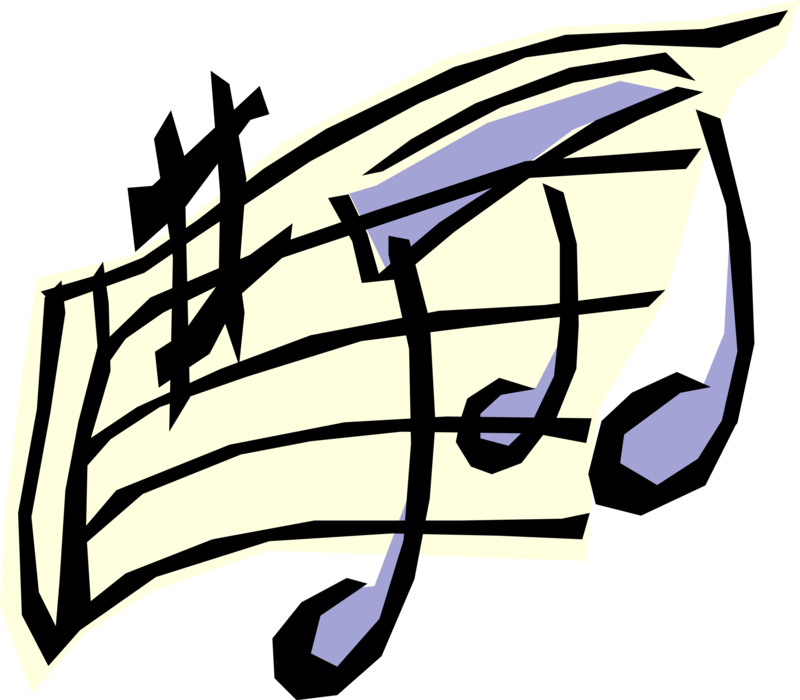 Vector Illustration of Musical Notation Notes