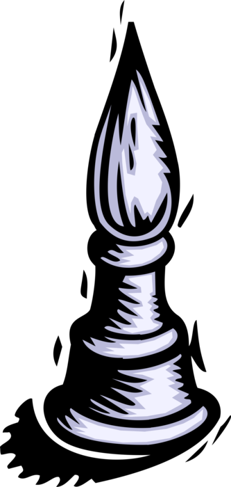 Vector Illustration of Bishop Chess Piece Strategy Game of Chess
