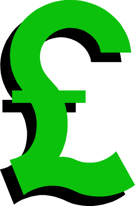 Vector Illustration of Pound Sterling Fiat Money Currency of United Kingdom