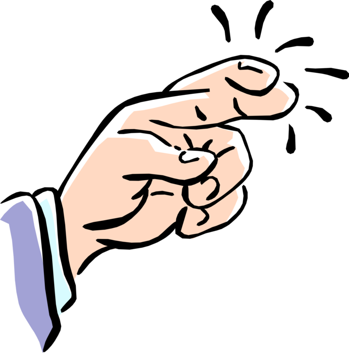 Vector Illustration of Fingers Crossed Nonverbal Communication Hand Gesture Wish for Luck and Good Fortune