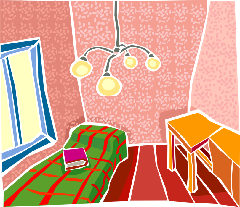 Vector Illustration of House Interior Children's Bedroom