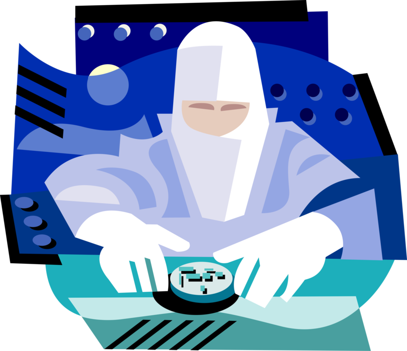 Vector Illustration of Technology Research and Development Laboratory