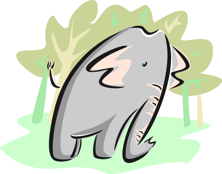 Vector Illustration of African Elephant