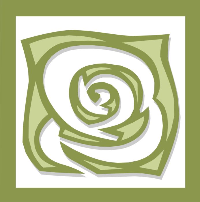 Vector Illustration of Rosette Flower Design Floral Pattern