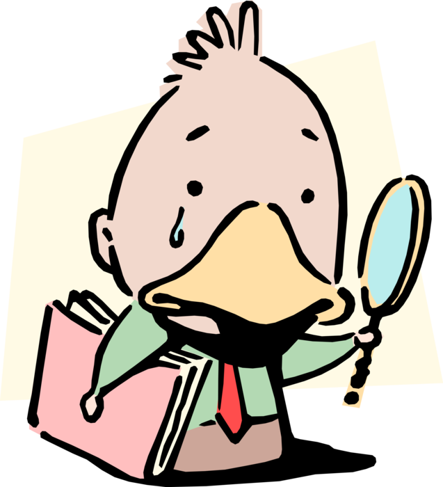 Vector Illustration of Ugly Duckling Idiom Businessman Loser