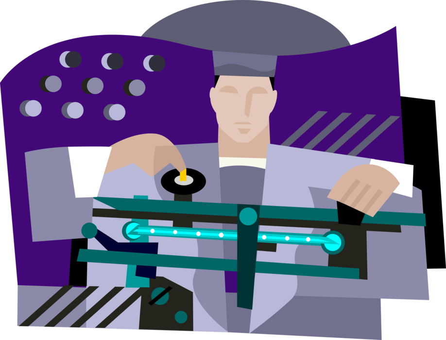 Vector Illustration of Weight Balance Scale Measures Physical Weight in Pounds or Kilos