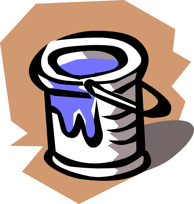 Vector Illustration of Paint Can for Painting and Home Renovations