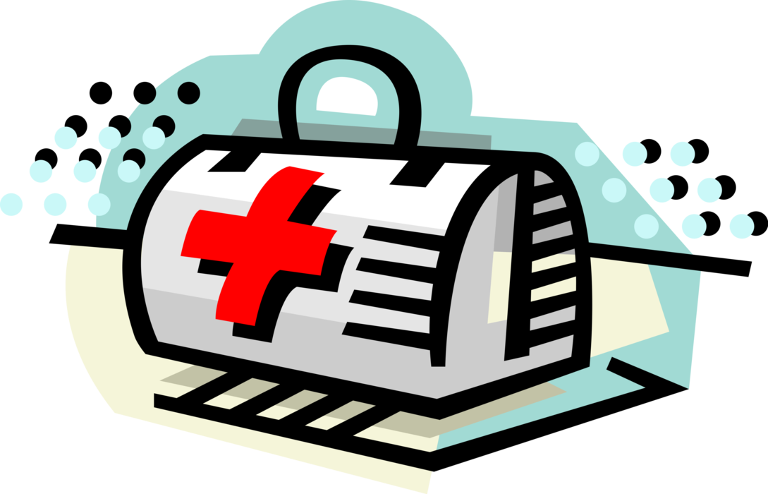 Vector Illustration of Medical Physician Doctor's First Aid Kit