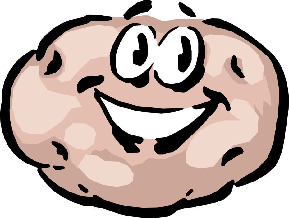 Vector Illustration of Anthropomorphic Tuber Potato