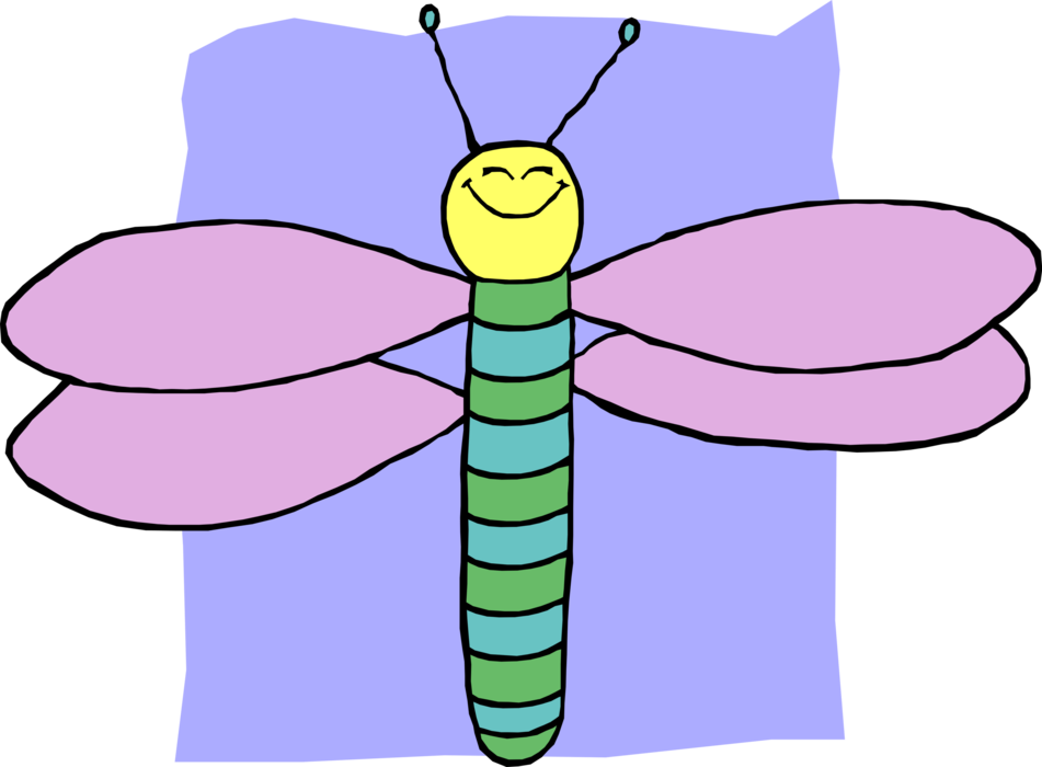 Vector Illustration of Dragonfly Insect Bug