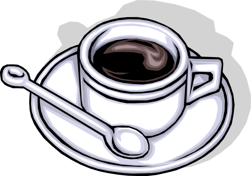Vector Illustration of Cup of Espresso Coffee