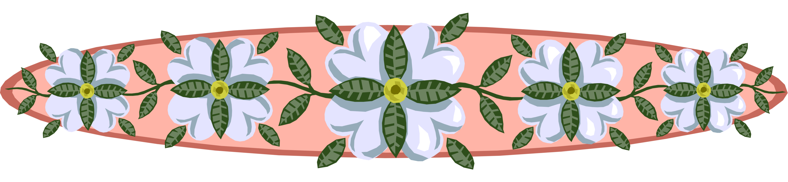 Vector Illustration of Horticulture and Gardening Flowers in Bloom on Banner